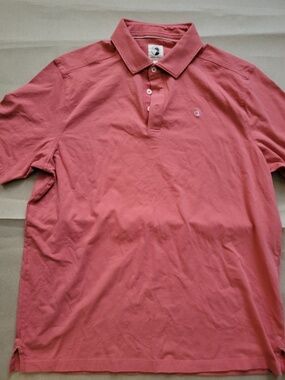 Duck Head Performance Polo • Large • Coral Pink • Like New • $120 Retail